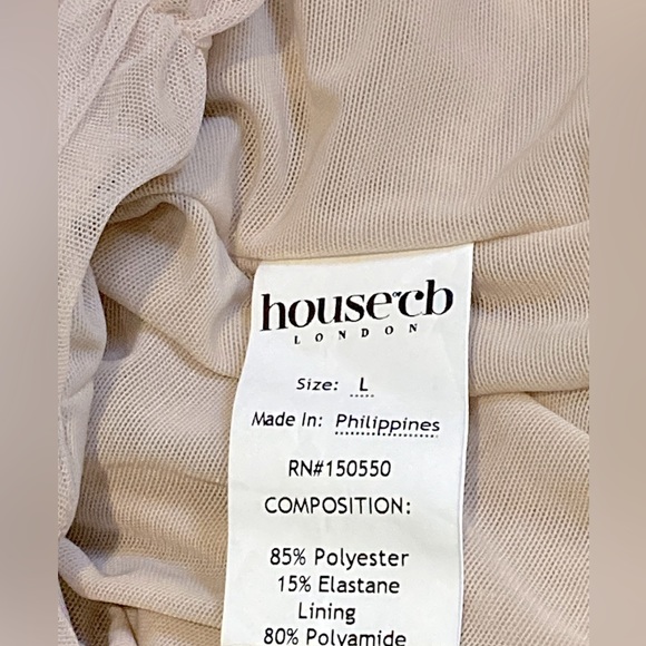 NWT House of CB Crystal Cate Ruched Mini Dress - Sz L - Picture 10 of 12